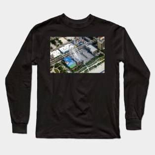 Aerial view of building, Myrtle beach Long Sleeve T-Shirt